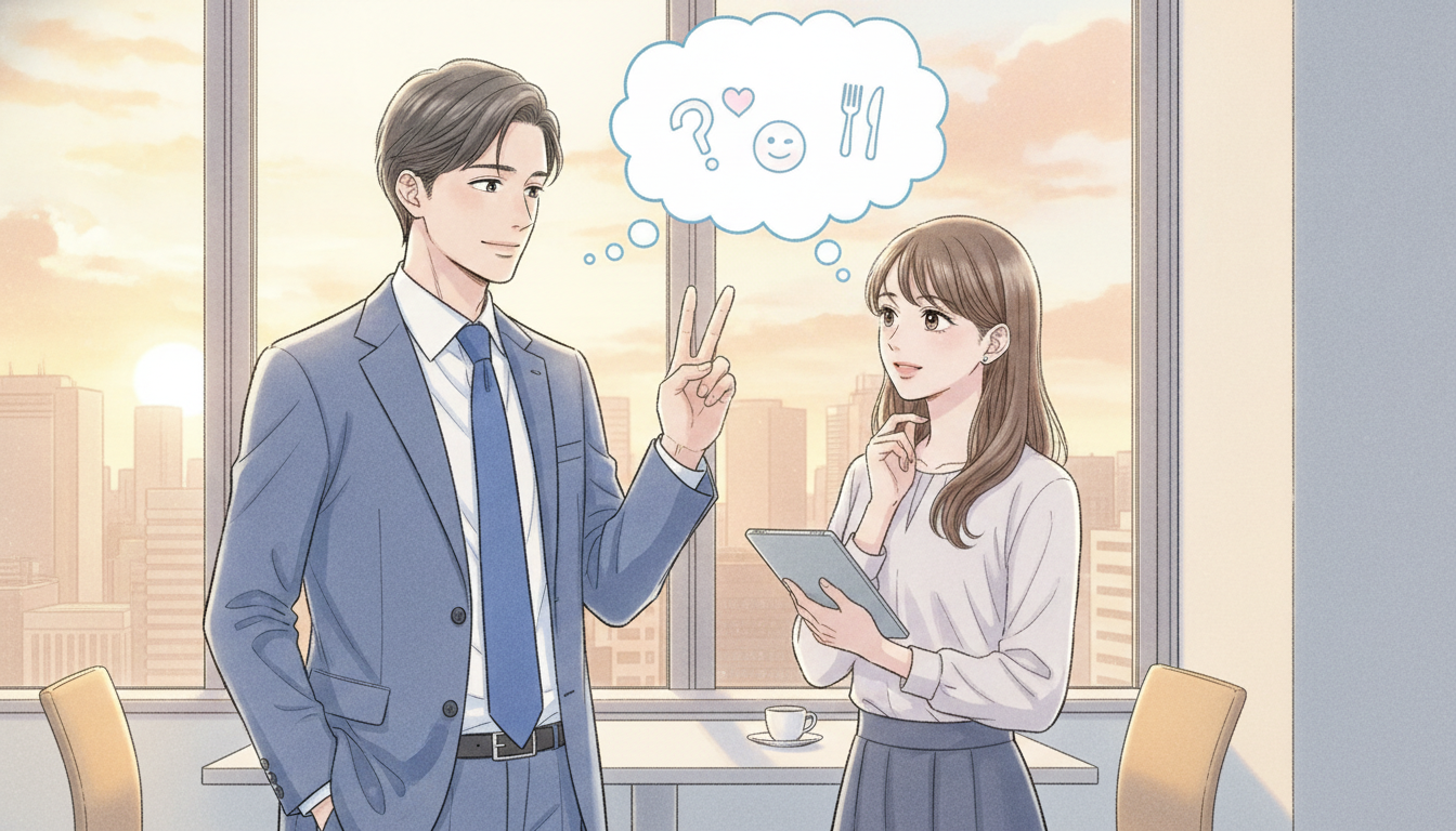 職場の男性が二人きりの食事に誘うのは「ゼロではない」
