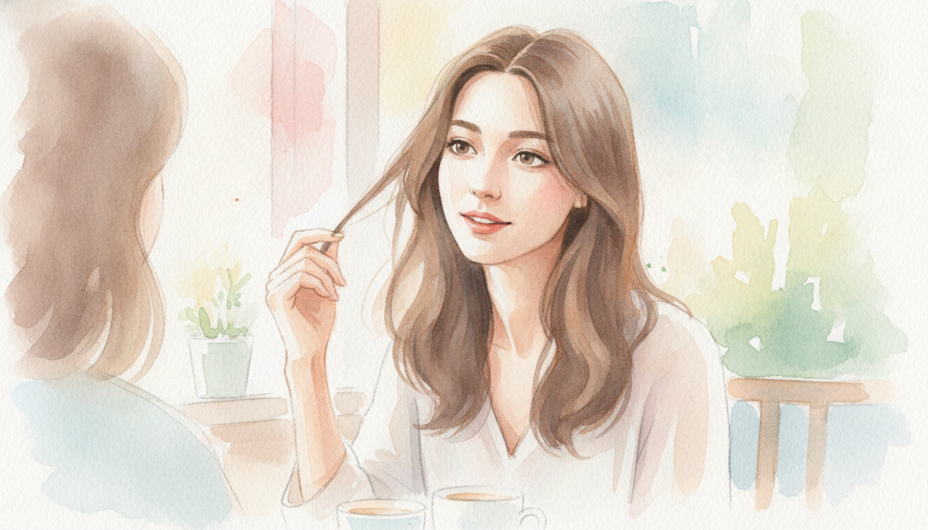 会話中に女性が髪を触る行動は「脈あり」とは断定できません
